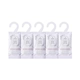 Total Wardrobe Care 5x Natural Hanging Wardrobe Fresheners Sachets With Essential Oil Blend Of May Chang, Lavender, Cedar Wood, Rosemary And More. Moth Repellent And Wardrobe Air Freshener For Storage