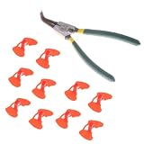 Cabilock 1 Set Eye Glass Case Chicken Blinders Fasan Brille Anti-Pecking Augenbrille Blinders für Hühner Chicken Peeper Anti-Pecking Zange Augenbinde Zange Augenmaske Werkzeug