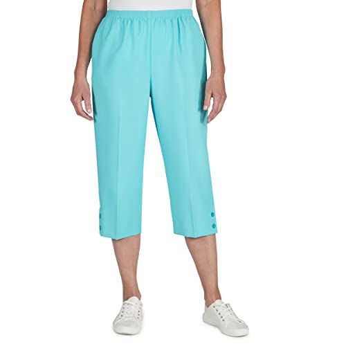 Alfred Dunner Womens Textured Capri