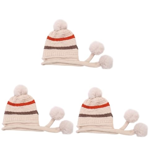 Bonnet laine tricoté isolant contre le froid aux oreilles lors du ski
