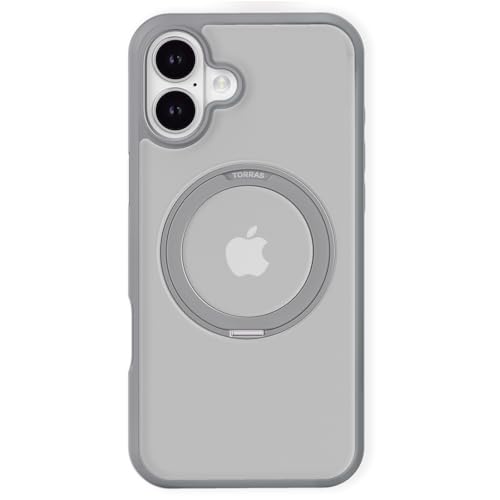 TORRAS Ostand R for Phone 16 Plus Case Protection 6.7 inch Grey