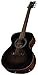 Dean Guitars 6 String St Augustine Folk Solid Top Acoustic/Electric Guitar, Right, Satin Vintage Black Burst (SA FOLK E VB)