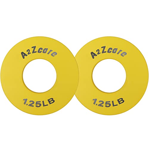 A2Zcare Fractional Olympic Weight Plate - Multi-Color Calibrated Fractional Weight Plate Set For Olympic Barbell - Ideal For Strength Training (1.25 Lb - Pair) #TOP17