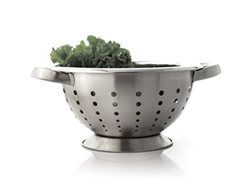 India Bazaar 22cm Stainless Steel DEEP Satin Finish Colander (0351) (New)