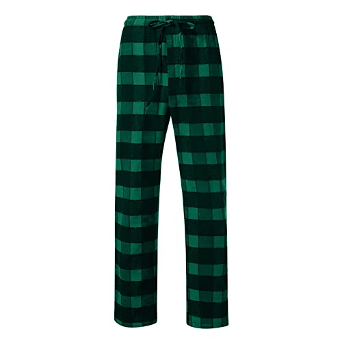 Mens Pajama Pants Fashion Classic Plaid Pjs Outfits Big and Tall Men Christmas Party Sleeping Loungewear Loose Fit3