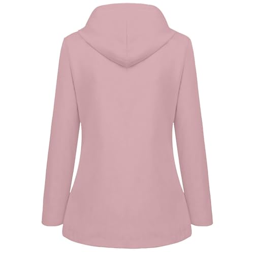 Girls Rain Jacket -Kids Waterproof Rain Coat Soft Lined Lightweight Hooded Windbreaker Raincoat for Hiking Camping 5-14Years3