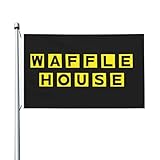 Waffle House Flag For Outdoor Indoor Home House Decor Durable Garden Flag Banner Sign Party Parade Breeze3x5 Ft