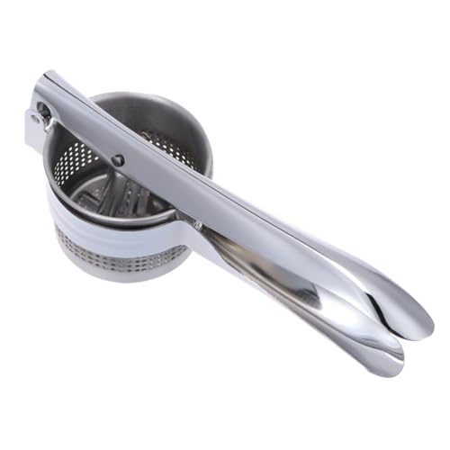 TIDTALEO ステンレス製 フルーツ絞り器 手動式 ジューサー ポテトライサー 食品プレスツール 野菜 果物 ピューレ カボチャ ニンジン ジャガイモ用