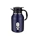 DIZISLI Carafe à café,Cafetière Thermos Boisson Bouilloire Ménage Bouteille d'eau Pichet Isotherme à Double paroi sous Vide Bouilloire (1.6L, Bleu)