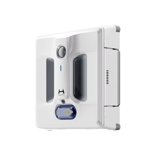 HUTT Auto Window Cleaning Robot A1, Upgraded 4 Water Spray & 6000PA High Suction Power Window Cleaner with Laser Sensor Detection, Perfect for High-Rise Windows, Tiles and Glass
