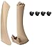 Beige E90 E92 Poignée Intérieure de Porte de Voiture pour BMW 316 318 320 325 328 330 335, Garniture de Poignée de Panneau de Porte pour BMW Série 3 2004-2012 (Droite, Intérieur + Extérieur)