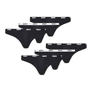 PUMA Dames ondergoed onderbroek 6 string string string (2×3) in voordeelverpakking