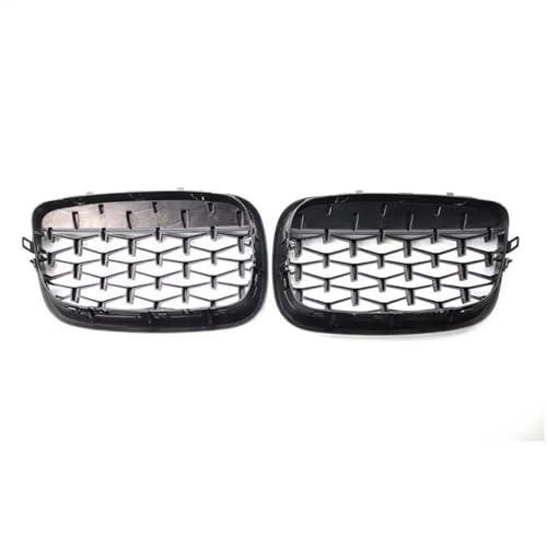 Calandre BMW X5 E70 M diamant chrome et noir pour pare-chocs avant 2009-2013