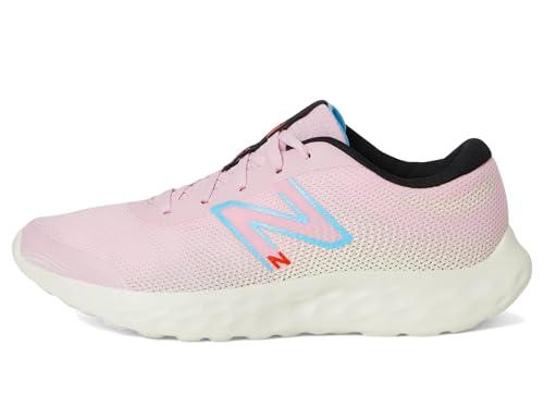 Image of New Balance Unisex-Child 520 V8 Lace-up, Mid Century Pink /Team Sky Blue /Black, 4 Big Kid