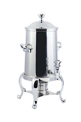 Bon Chef 49105C Roman Non-Insulated Coffee Urn with Chrome Trim, 5-1/2 gal Capacity, Chrome Accents