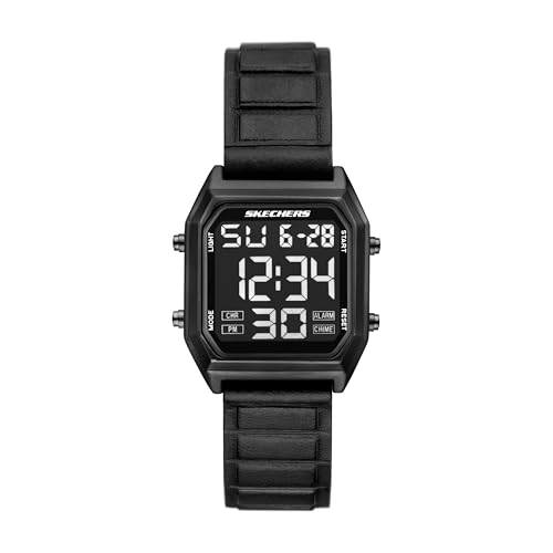 Montre numérique magnétique Skechers Ridgeley SR5299 au design noir ultra léger