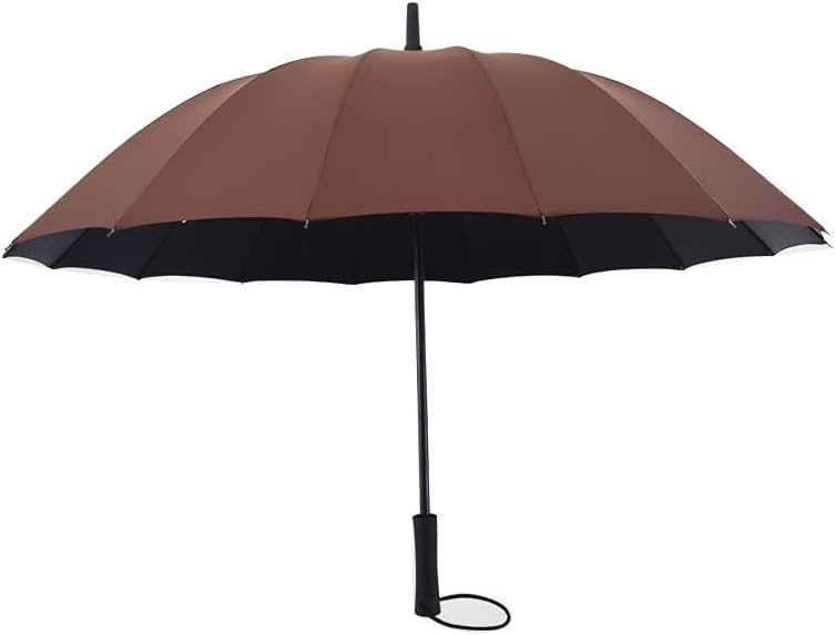 Automatic Windproof UV Protection Golf Umbrella Extra Pure Color Stick Umbrellas Patio Umbrella (Color : B) (C)