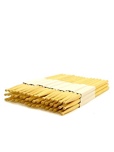 Zenison - 12 pares - baquetas 7A punta madera maple natural miniatura 1