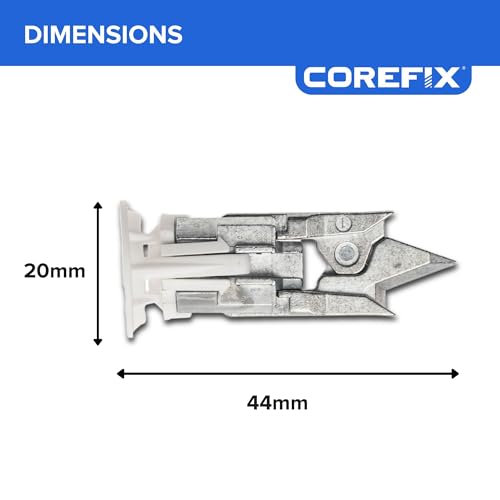 Fixation plaque de plâtre Corefix Spike lot de 24 ancrages muraux avec vis M5 - 6