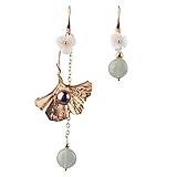 WOFASHPURET Pendientes De Flores Asimétricos Exquisitos Colgantes Orejas Accesorio Para Mujer Para Eventos Especiales y Diario Uso