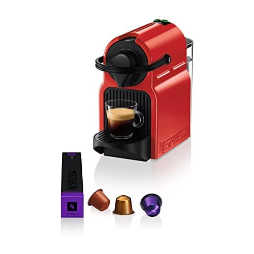Nespresso Inissia XN1005, Macchina da caffè di Krups, 1260W, colore Ruby Red