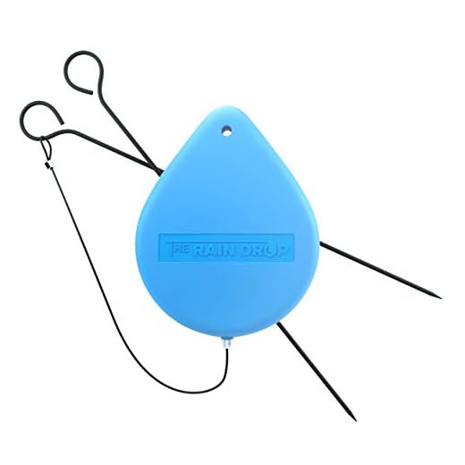 PERFECT PRACTICE Raindrop Putting Aid - Retractable String Alignment Tool to Improve Golf Skills - Training Guide Designed with Dustin Johnson