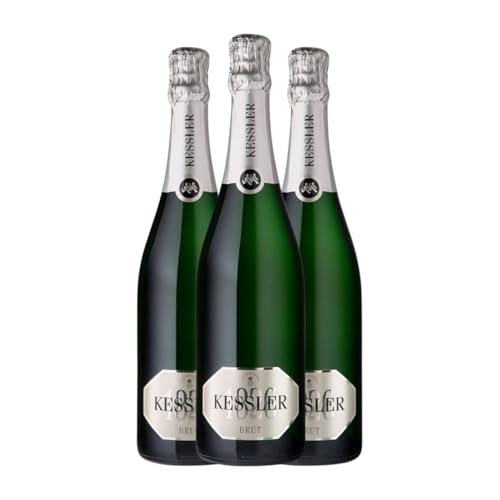 Kessler Sekt Brut 75 cl Espumoso blanco (Caja de 3 Botellas de 75 cl)