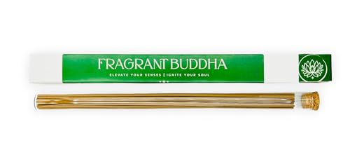 Fragrant Buddha | indonesische Adlerholz Räucherstäbchen Xingzhou | erdender Duft für Entspannung, Meditation & Yoga | handgefertigt in Taiwan (ca. 30 Stück, 10g, 21 cm)
