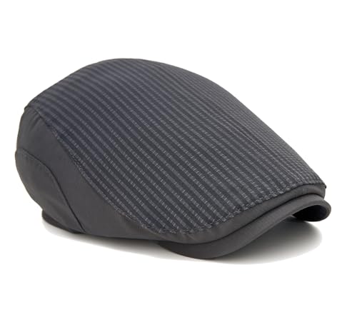 Image of Quanhaigou Men's Cotton Flat Ivy Gatsby Newsboy Driving Hat Adjustable Irish Cabbie Ivy Driving Hunting Cap