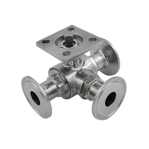 Triple pince sanitaire type T de 63mm en acier inoxydable durable
