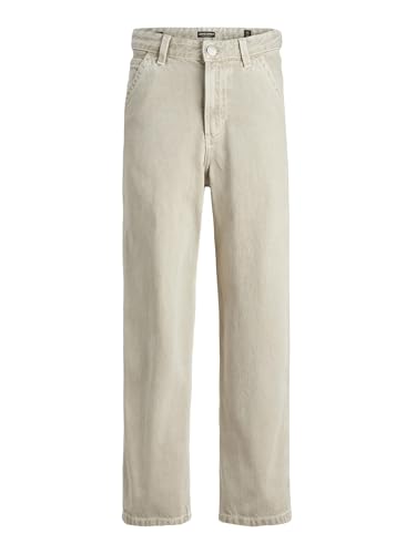 Jeans Niños Jack&Jones Junior Pantalón Vaquero Jjialex Estilo Carpintero Color Marrón