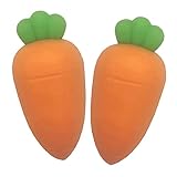 VALICLUD 2Stücke Silikon Flaschenverschlüsse Süße Karotten Designs Wiederverwendbare Flaschenstopfen für Bars Partys und Zuhause zum Frischhalten von Getränken