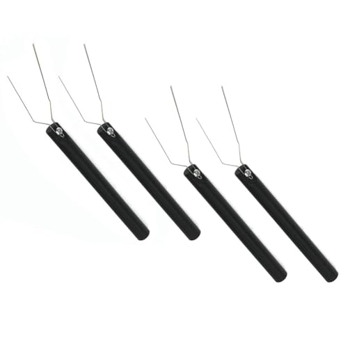 Image of 4 Pieces IC Puller IC Chip Puller 2 Claw IC Chip Extractor Electronic Component Grabber IC Extractor Tool IC Chip Remover IC Chip Clip IC Pliers Switch Puller(Black)