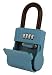 ShurLok II SL-600W 4 Dial Numbered Key Storage Combination Lock Box with Blue Finish - 12 Pack