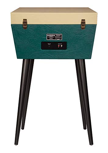 Crosley Sterling Turntable with Aux-in, Bluetooth and Removable Legs, Green & Cream - Les Beatles, Paul McCartney, John Lennon, RIngo Starr, George Harrison Crosley Sterling Turntable with Aux-in, Bluetooth and Removable Legs, Green & Cream – Image 4