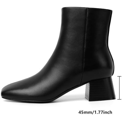 Image of Susanny High Heel Boots for Women,Womens Platform Boot Heels Sexy Round Toe Lace UP High Heels Mid Calf Boots