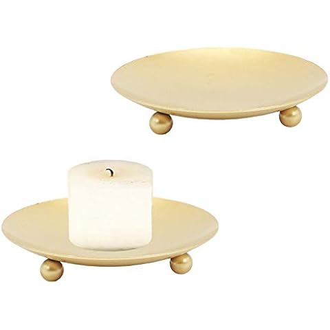 Candelero de Hierro Dorado para Velas Cover