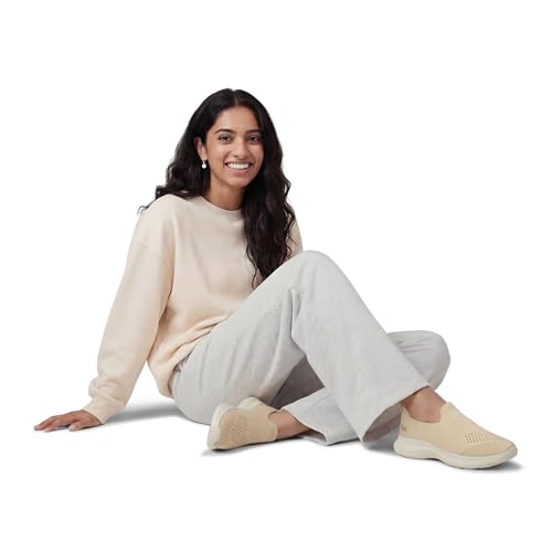 Image of Neeman's Knit Lite Slip Ons for Women | Lightweight Breathable Knit Slip-On Sneakers | Cushioned EVA Sole | Soft Stretch Upper | Comfortable Casual, Office & Walking Shoes