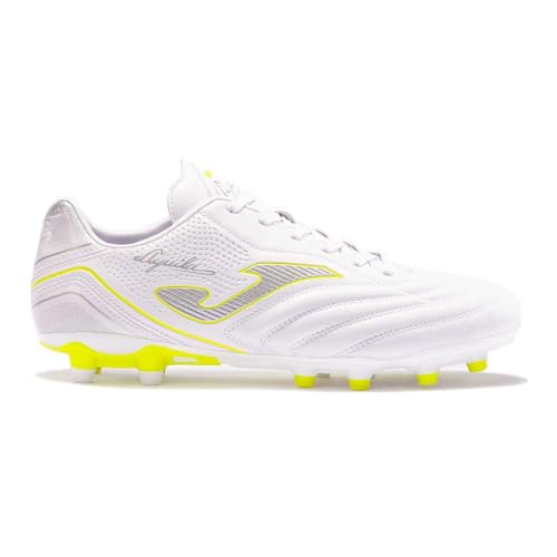 Joma - Firm Ground Soccer Cleats, 6.5 Synthetic Upper, Durability Sole, Exo Counter Heel Support - Classic Design - Aguila White