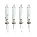 100 Clear Replacement Mini Glass Bulbs - Incandescent 2.5 Volt Lights ES Heavy Duty - NO BASE - for pre-lit trees and 200+ light strings (NOT STANDARD 2.5v BULBS!!READ FULL DESCRIPTION)