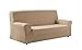 Saymi Funda de Sofa Bielastica, Tela, Beige, 4 Plazas
