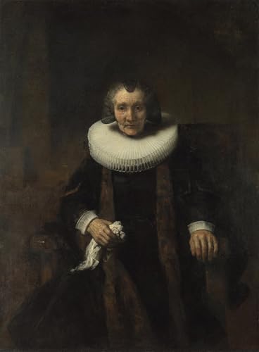 Tableau Impression Toile Portrait Rembrandt De Geer 60x90cm