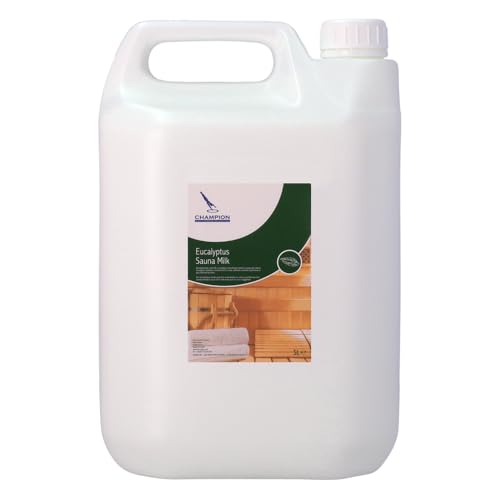Champion Sauna Milk - Eucalyptus Scent - 5 Litres - For Sauna/Steam Room/Hot Tub