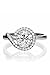 Timeless Treaseures 14K White Gold Finish 925 Sterling Silver Round Cut Created White Diamond Prong Set Fashionable Wedding Engagement Ring (2.50 CT) Ring Size-5.5