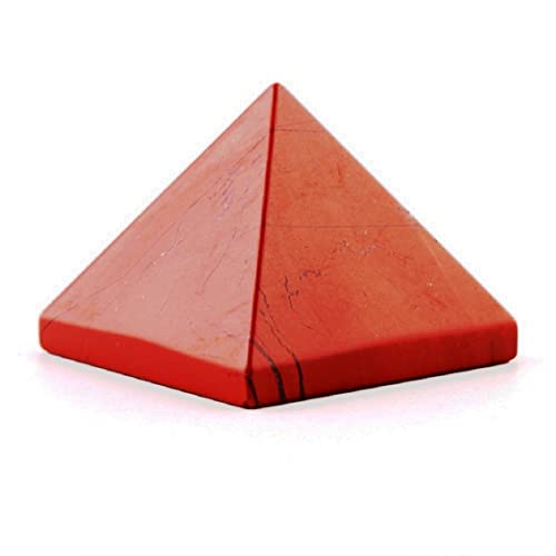 Pyramide en cristal Jaspe rouge contre le stress et le manque de focus