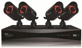 Night Owl P-85-4624N 8 Channel 960H DVR with 500GB Hard Drive and 4 Hi-Res Cameras (Black)