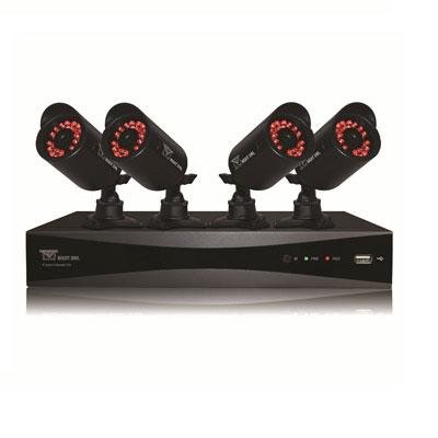 Night Owl P-85-4624N 8 Channel 960H DVR with 500GB Hard Drive and 4 Hi-Res Cameras (Black)