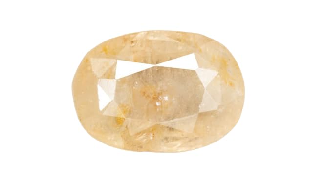 Saphir jaune Ceylan 4.46 ratti de qualité AAA+ naturelle et non chauffée