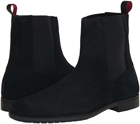 HUGO Mens Smooth Suede Pull On Chelsea Boot Hunting Shoe, Captain Navy, 10.5 US | Image 6