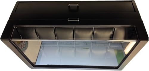 ProCase 腕時計ケース 木製 12本用 2段式ウォッチボックス 男性向けジュエリーオーガナイザー ディスプレイ収納ケース ガラス蓋付き